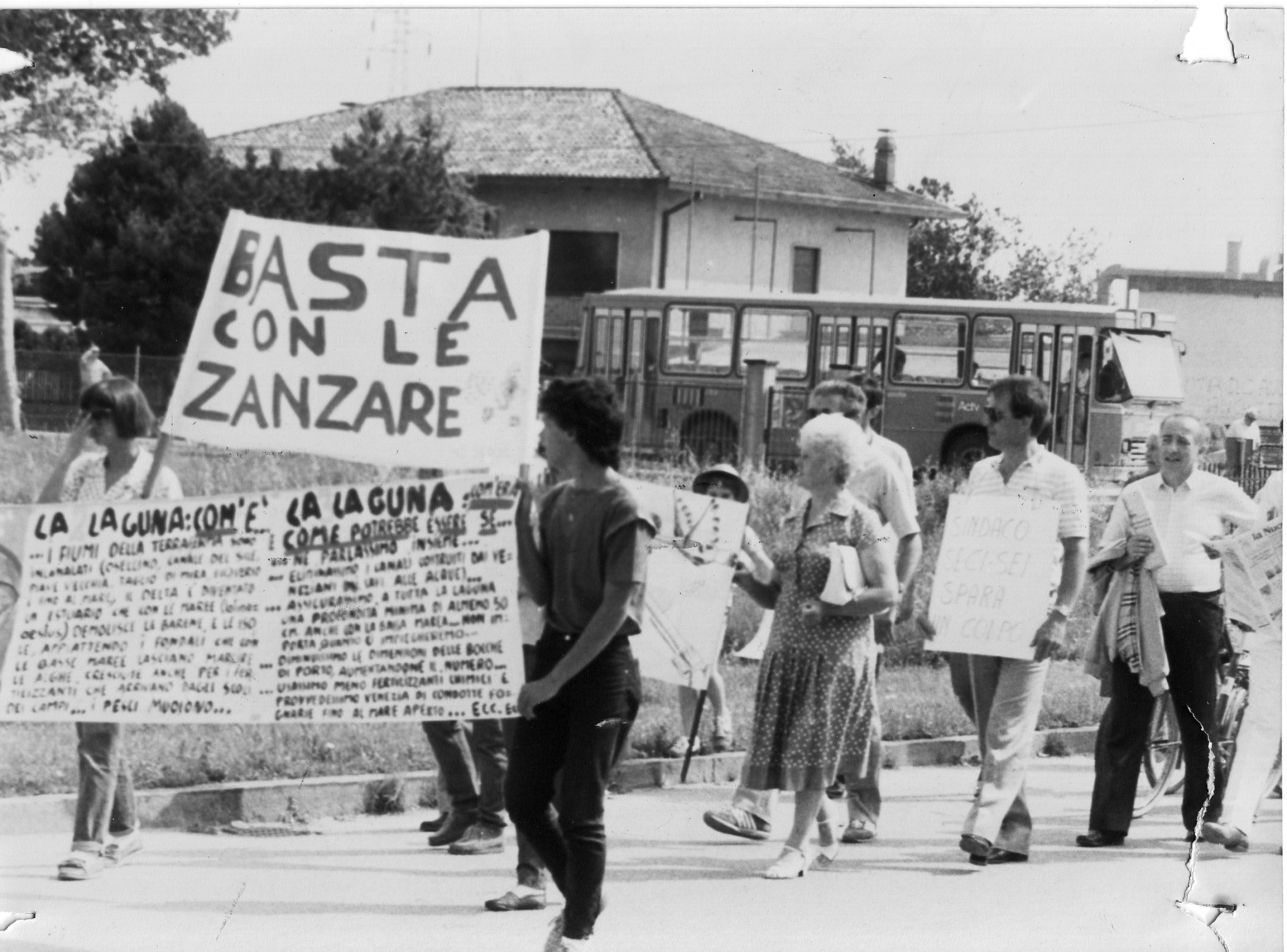 La ribellione di Campalto (16 giugno 1986) contro la gestione ambientale del territorio.